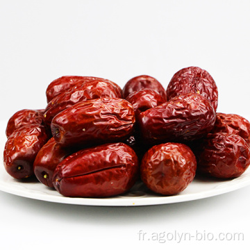 Dates dates rouges hétian séchées à air délicieuses en vrac